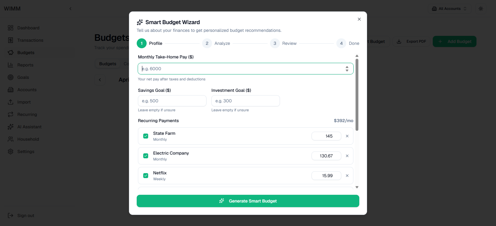 Smart Budget