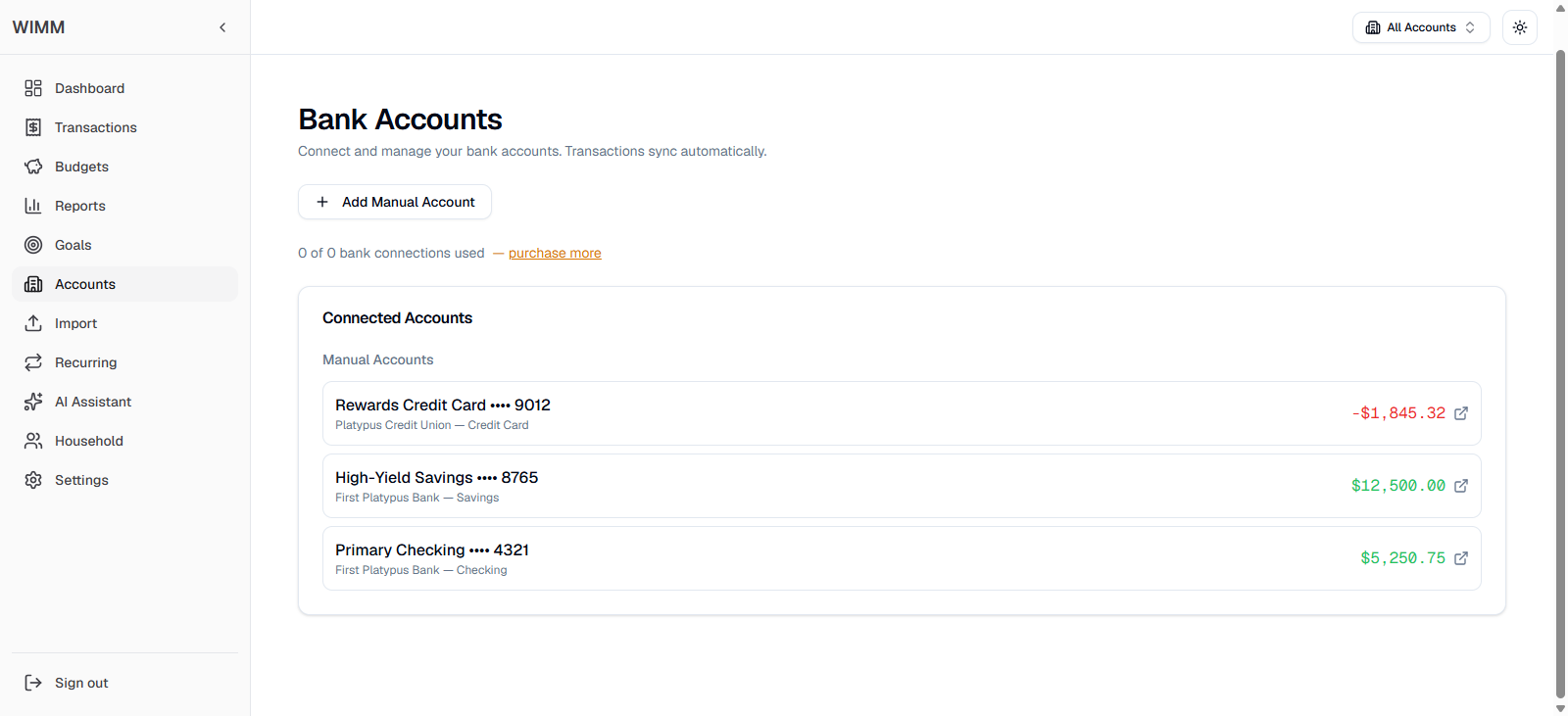 Accounts